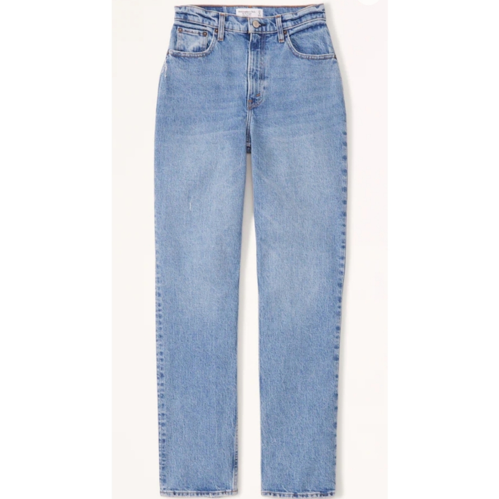 Womens Abercrombie Ultra high rise 90's straight jean.